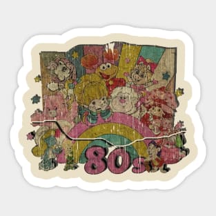 80s cartoons vintage art Sticker